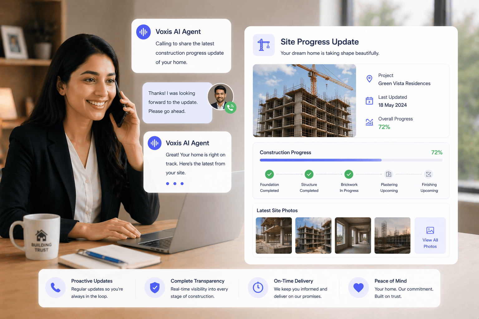 AI Site Progress Update Agent for Real Estate Projects